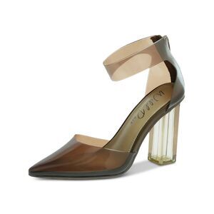 WILD PAIR Womens Mocha Brown Dellie Pointed Toe Block Heel Pumps 8.5 M